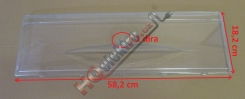 Přední kryt - plexi - čelo šuplíku mrazáku - šuplík  LIEBHERR 9 ( 58,2 x 18,2 cm )