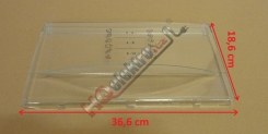 Přední kryt - plexy - čelo šuplíku mrazáku - šuplík  LIEBHERR 6 ( 36,6 x 18,6 cm )