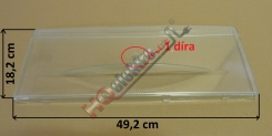 Přední kryt - plexy - čelo šuplíku mrazáku - šuplík  LIEBHERR 7 ( 49,2 x 18,2 cm )