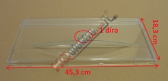 Přední kryt - plexy - čelo šuplíku mrazáku - šuplík  LIEBHERR 8 ( 45,3 x 18,3 cm )