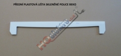 Přední plastová lišta skleněné police do lednice BEKO 2 ( délka 45,1 cm )