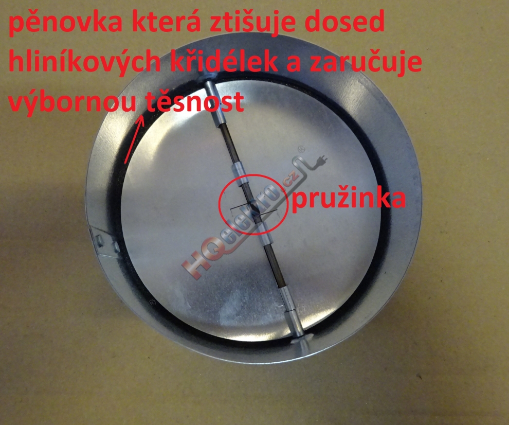 RSK 100 ZPĚTNÁ KLAPKA - Vzduchotechnika - Příslušenství - HQ elektro