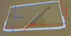 Skleněná police kombinované lednice ROMO DRN 396 A+ , CRD 401 A+ , CRN 401 A+  ( rozměr  60 x 31,5 cm )