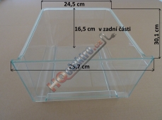 ŠUPLÍK - KASTLÍK - BOX NA ZELENINU LEDNICE LIEBHERR - délka 30,1 cm  ( šíře lednice 60 cm )